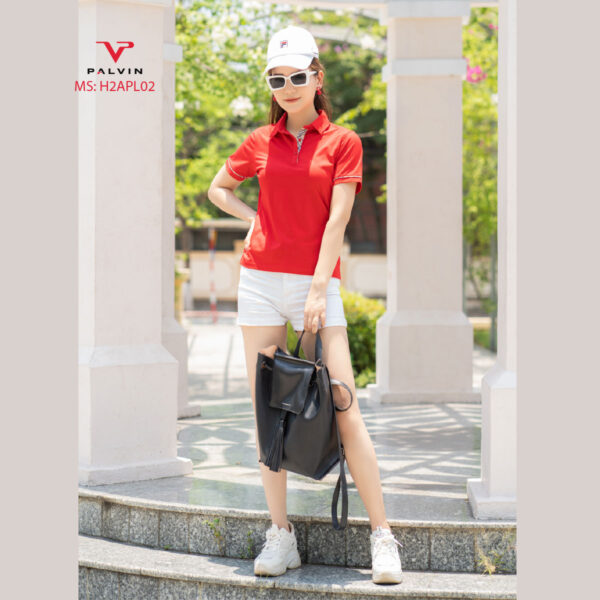 POLO NỮ PHỐI KẺ - H2APL02 - Ảnh 2