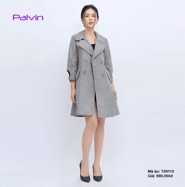 Áo dạ nữ chất đẹp Paltex T09110 (dạ nhung mịn) - Ảnh 4