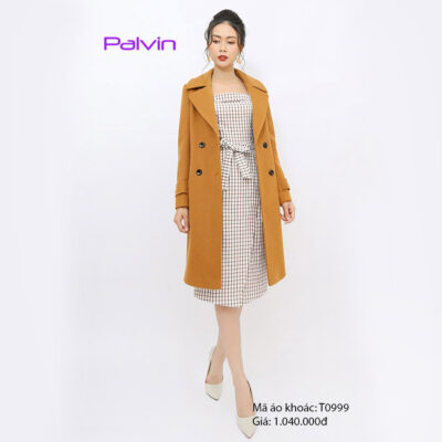 Áo dạ nữ dài phong cách Hàn Quốc Paltex T0999