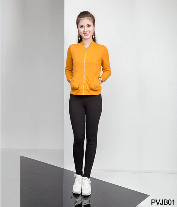 Áo khoác bomber nữ Paltex PVJB01 (áo khoác nỉ đẹp) - Ảnh 2