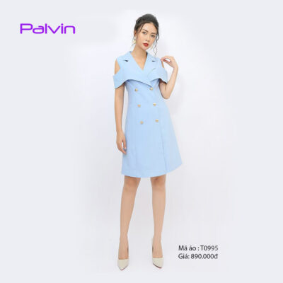Áo khoác dáng váy Paltex T0995 (măng tô dạng váy)