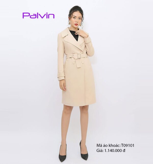Áo khoác kaki nữ dáng dài Paltex T09101