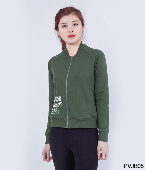 Áo khoác nỉ nữ kiểu dáng bomber Paltex PVJB05 - Ảnh 2