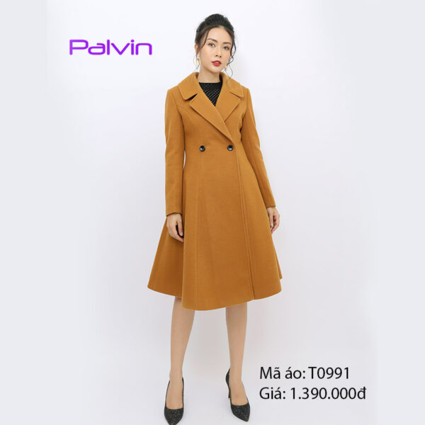 Áo khoác nữ dài sang trọng Paltex T0991 - Ảnh 2