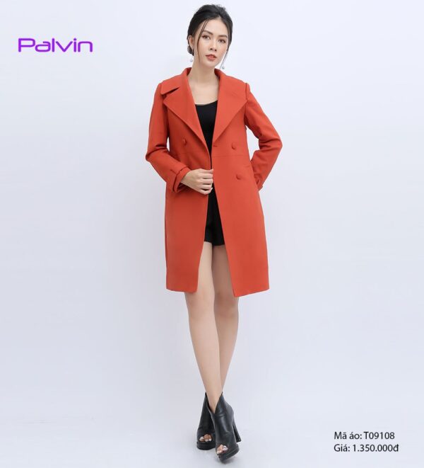 Áo khoác nữ kiểu đẹp vải da lộn Paltex T09108 - Ảnh 3