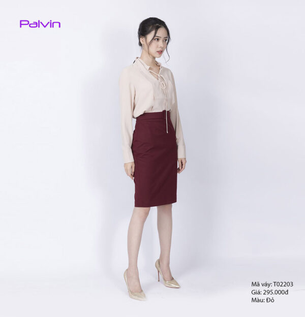 Chân váy bút chì công sở Paltex T02203 - Ảnh 3
