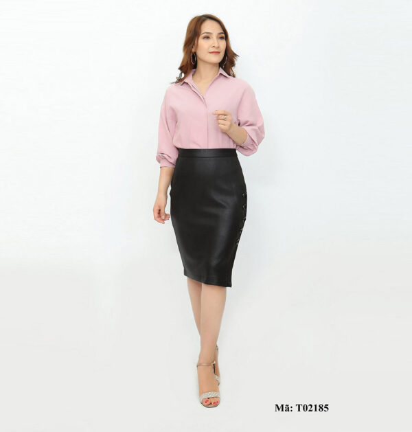 Chân váy da Paltex T02185 - Ảnh 3