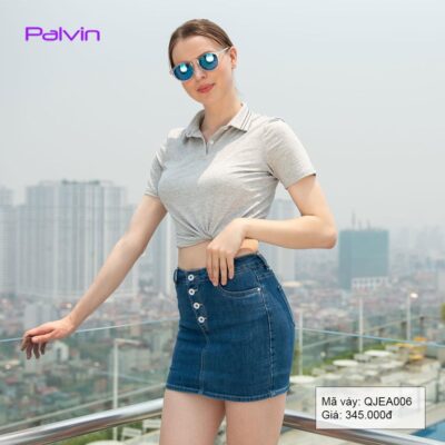 Chân váy jean ngắn Paltex QJEA006