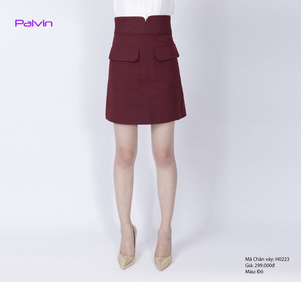 Chân váy ngắn túi ốp nữ Paltex Việt Nam H0223 - Ảnh 2