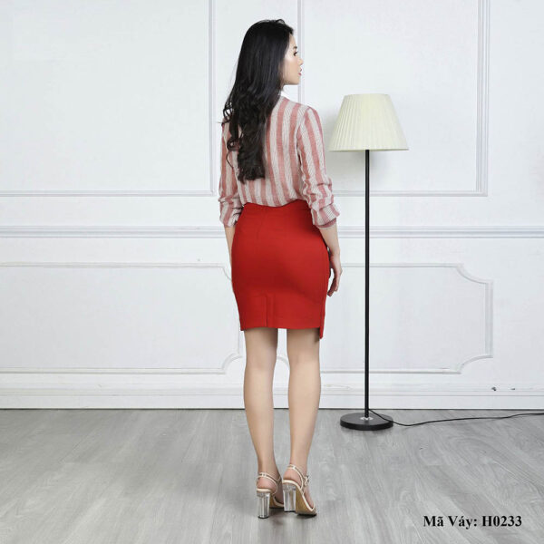 Chân váy ôm lệch tà Paltex H0233 - Ảnh 7