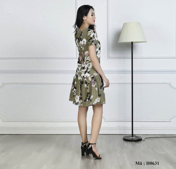 Váy đầm suông đuôi cá cổ tròn Paltex H0631 - Ảnh 3
