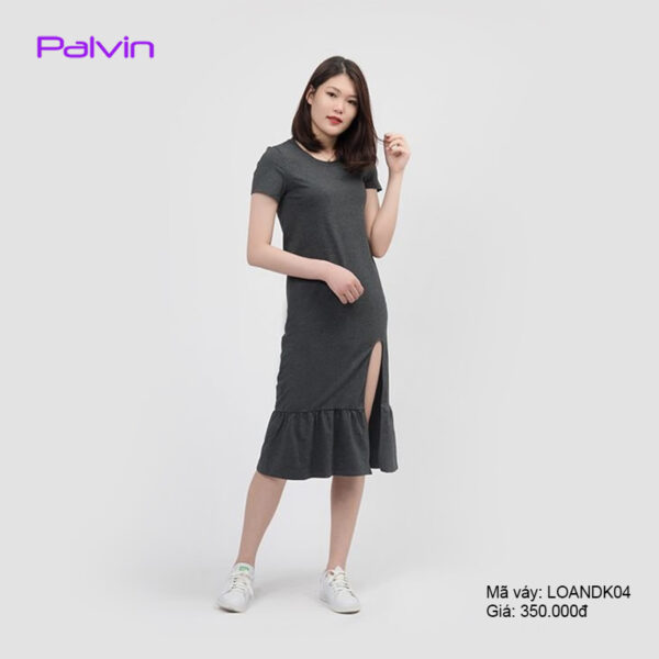 Đầm thun đuôi cá dáng dài Paltex LOANDK04