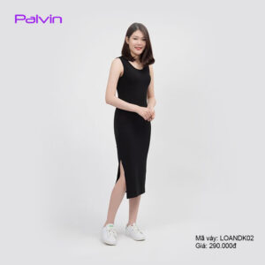 Đầm thun sát nách dáng dài Paltex LOANDK02