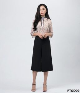 Quần âu nữ ống rộng ngắn Paltex PTQD09