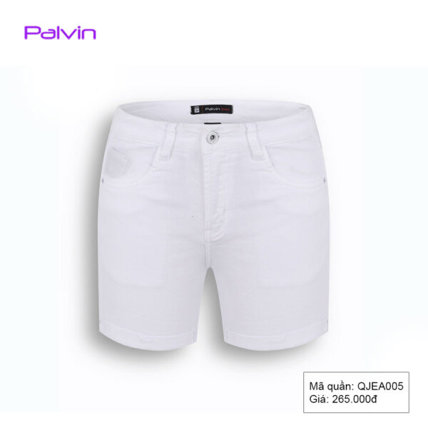 Quần short jean nữ trắng đẹp Paltex QJEA005 - Ảnh 3
