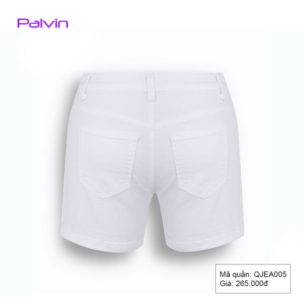 Quần short jean nữ trắng đẹp Paltex QJEA005 - Ảnh 4