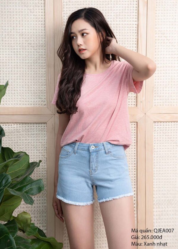 Short jean nữ thời trang cao cấp Paltex QJEA007 - Ảnh 2