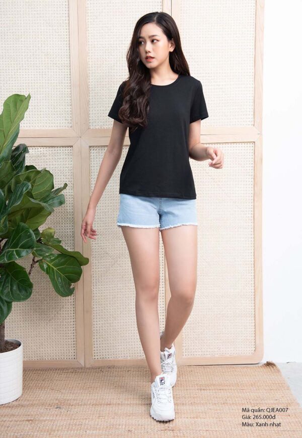 Short jean nữ thời trang cao cấp Paltex QJEA007 - Ảnh 3