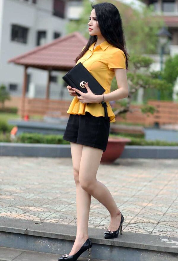 Sơ mi công sở cao cấp Paltex 120 (cổ đức, dáng peplum) - Ảnh 3