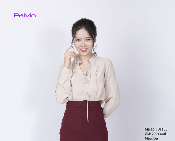 Sơ mi công sở chất đẹp Paltex T01188 (cổ điệu) - Ảnh 4