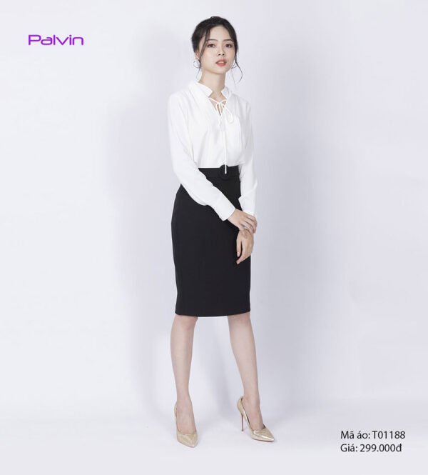 Sơ mi công sở chất đẹp Paltex T01188 (cổ điệu) - Ảnh 6