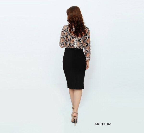 Sơ mi nữ dài tay cổ đức Paltex T01166 (họa tiết chấm bi đẹp) - Ảnh 6