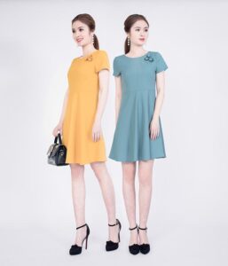 Váy công sở dễ thương Paltex cao cấp PTDX07