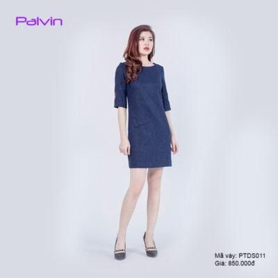 Váy dạ suông thu đông tay lửng Paltex PTDS011