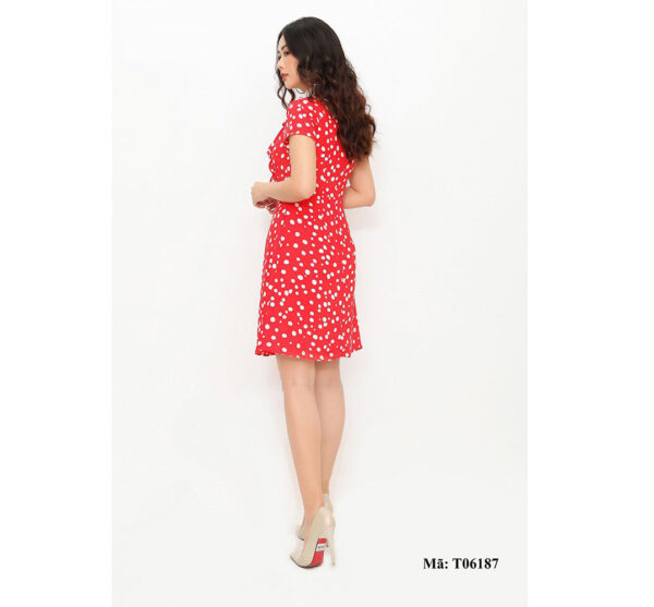 Váy đầm có cổ tay ngắn Paltex T06187 - Ảnh 6