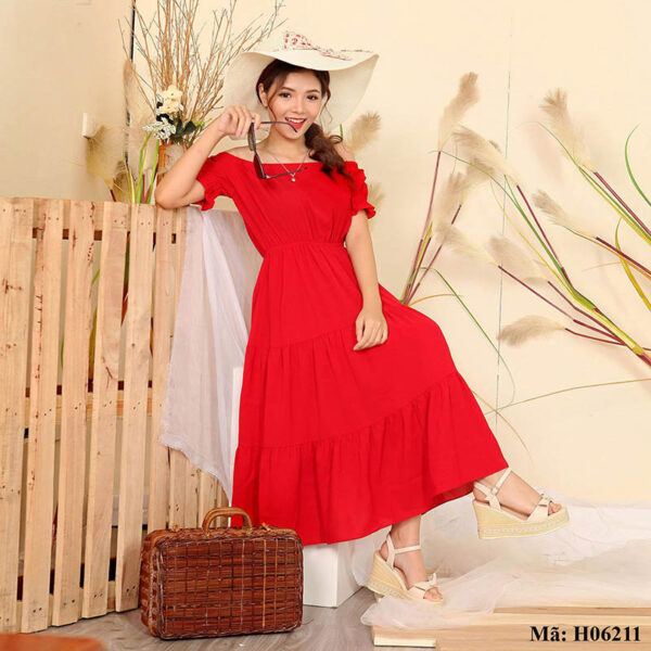 Váy đầm maxi Paltex Việt Nam H06211V - Ảnh 3