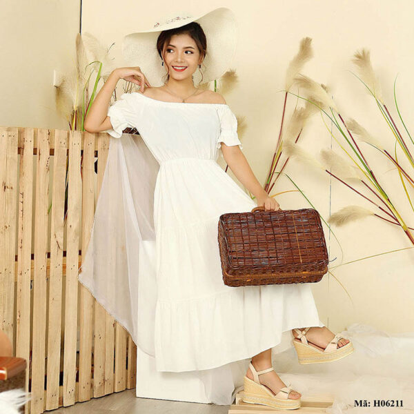 Váy đầm maxi Paltex Việt Nam H06211V - Ảnh 4