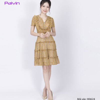 Váy hoa cao cấp  4 tầng Paltex H0624