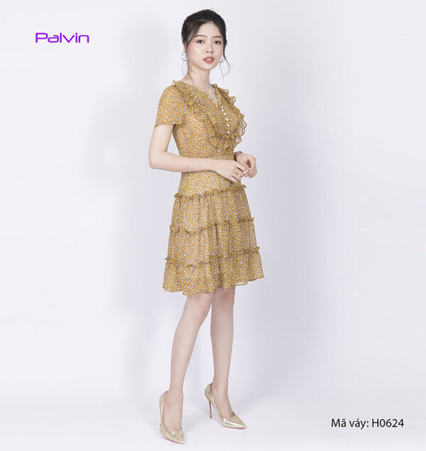 Váy hoa cao cấp  4 tầng Paltex H0624 - Ảnh 3