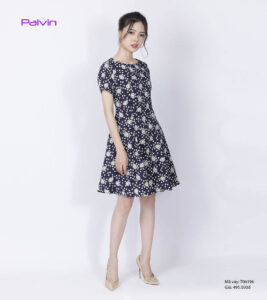 Váy hoa thời trang Paltex T06196 (váy hoa xòe)