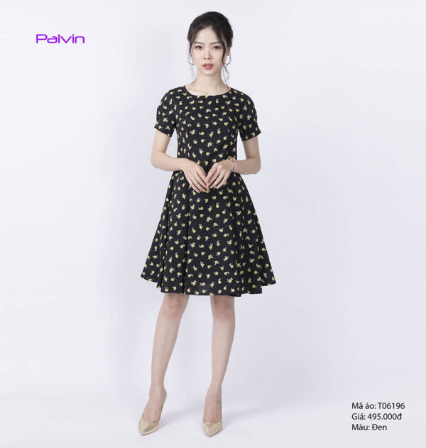 Váy hoa thời trang Paltex T06196 (váy hoa xòe) - Ảnh 2