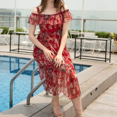Váy maxi cao cấp Paltex H0626