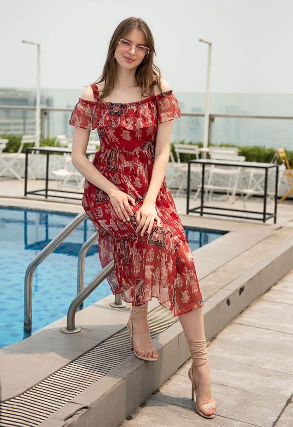 Váy maxi cao cấp Paltex H0626