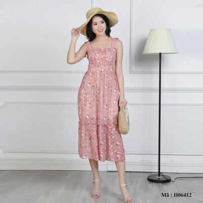 Váy maxi hai dây Paltex Việt Nam H06412