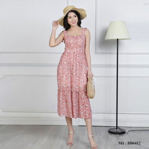 Váy maxi hai dây Paltex Việt Nam H06412