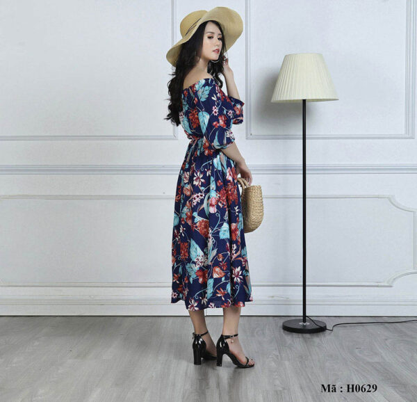 Váy maxi họa tiết Paltex Việt Nam H0629 - Ảnh 2