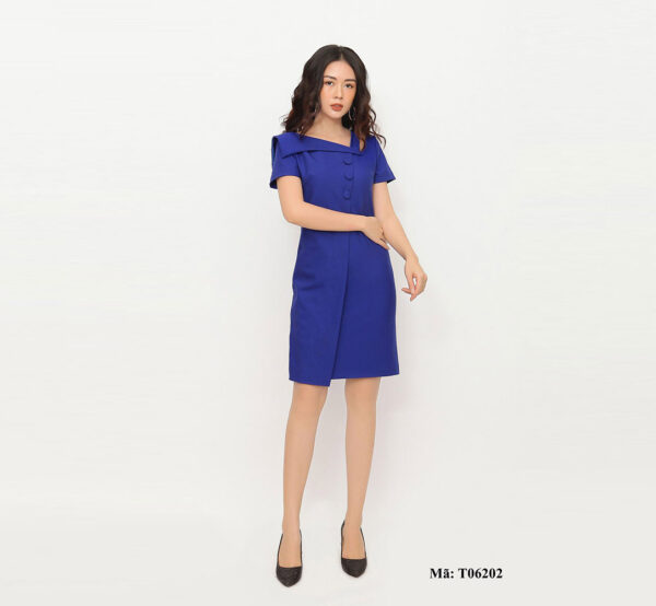 Váy nữ cách điệu vai trẻ trung Paltex T06202 - Ảnh 4