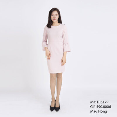 Váy ôm tay dài cách điệu Paltex T06179