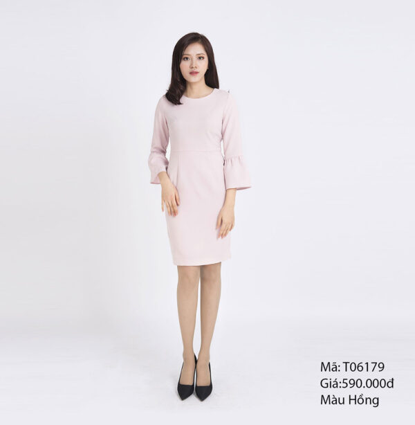 Váy ôm tay dài cách điệu Paltex T06179