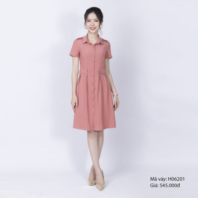Váy thời trang có cổ Paltex H06201
