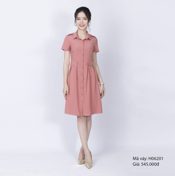 Váy thời trang có cổ Paltex H06201