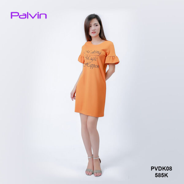 Váy thun nữ đẹp dáng suông tay điệu Paltex PVDK08