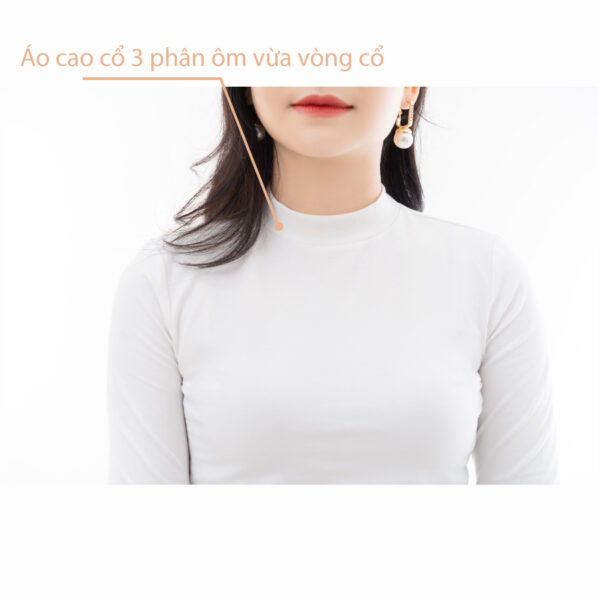 Áo giữ nhiệt cổ 3 phân nữ - H221AGN02 - Ảnh 4