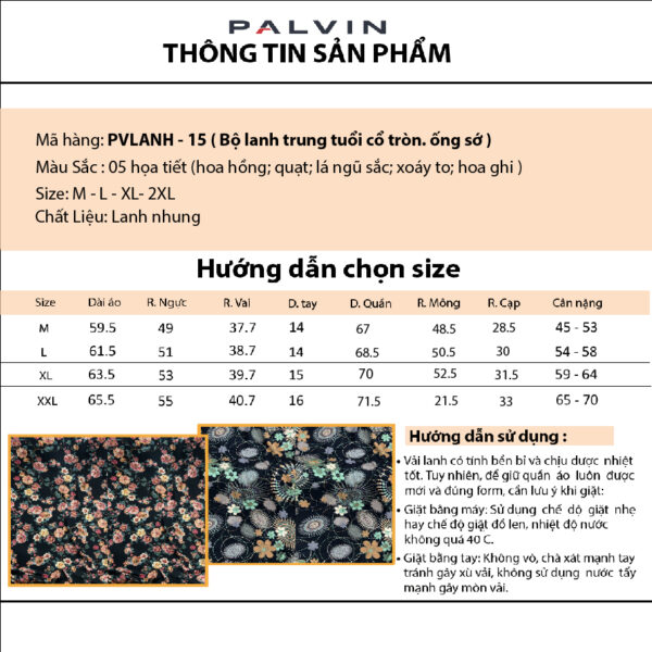 PVLANH15 Bộ đồ trung niên - Ảnh 6