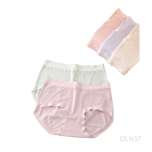 Combo 10 chiếc quần lót nữ cotton trần đính nơ siêu xinh DLN37 - Ảnh 2