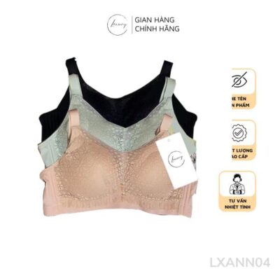Áo Lót bản to Laxury mút mỏng dây quai chắc chắn lót ren quyến rũ LXANN04